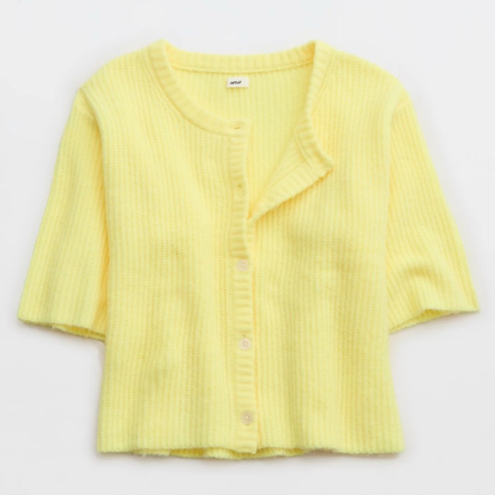 Aerie Short Sleeve Cardigan NEW WITH TAGS